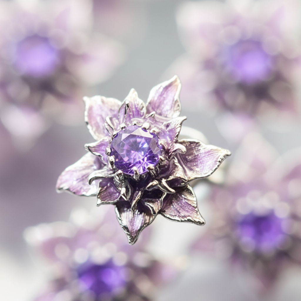 Crystal Lotus Stud Earrings, Niche High-End Design, Delicate Small Earrings for Women