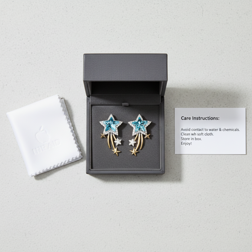 Summer Star Zircon Earrings, Niche Creative Design, Delicate Studs, Elegant Light Luxury, High-End Fashion Jewelry