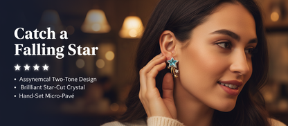 Summer Star Zircon Earrings, Niche Creative Design, Delicate Studs, Elegant Light Luxury, High-End Fashion Jewelry