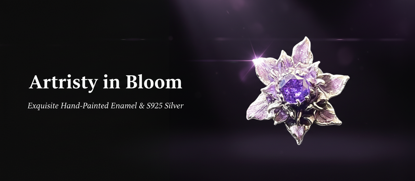 Crystal Lotus Stud Earrings, Niche High-End Design, Delicate Small Earrings for Women