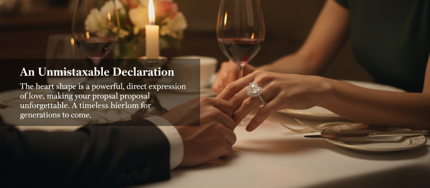 925 Silver Plated Sparkling Zircon Love Heart Ring for Women, INS Style Light Luxury High-End Design, Adjustable Open Band Proposal Ring