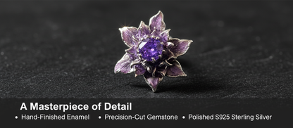 Crystal Lotus Stud Earrings, Niche High-End Design, Delicate Small Earrings for Women