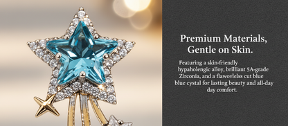 Summer Star Zircon Earrings, Niche Creative Design, Delicate Studs, Elegant Light Luxury, High-End Fashion Jewelry