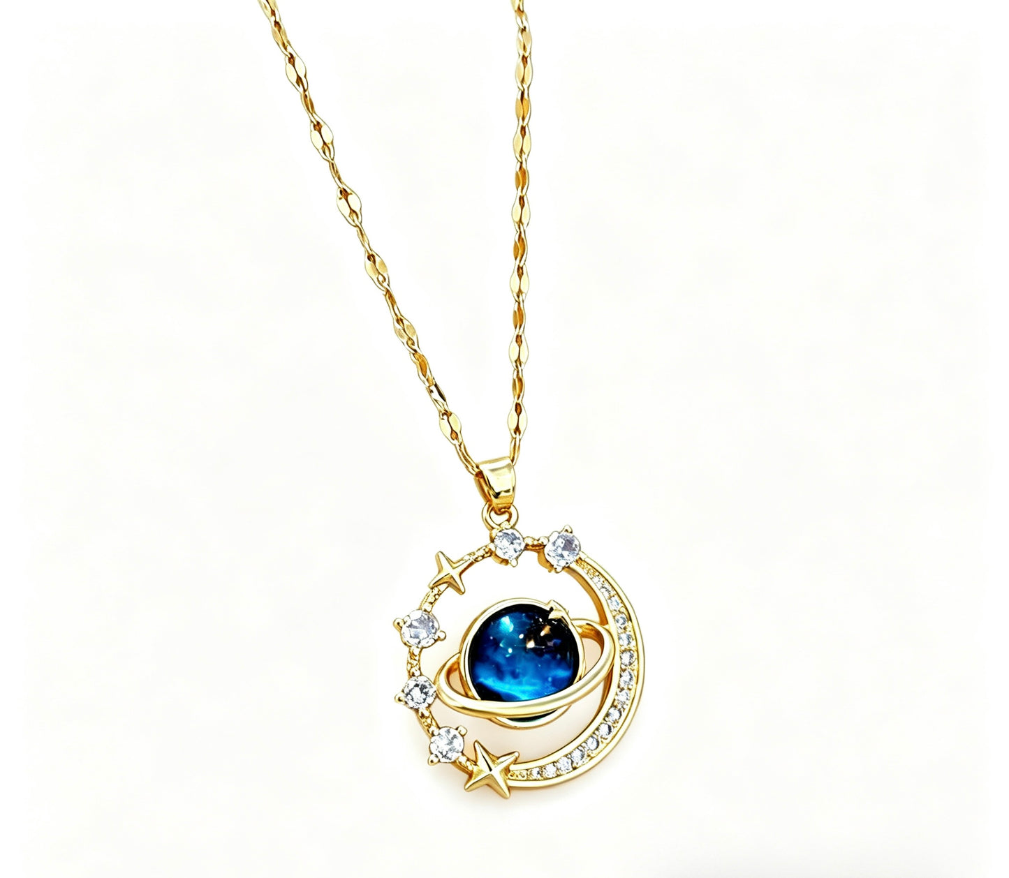 Starry Moon & Star Light Luxury Elegant Necklace
