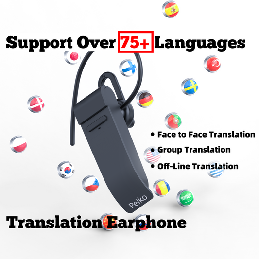 BISNUF｜ BT-10 Translation Earbuds 75 Languages & 136 Accents
