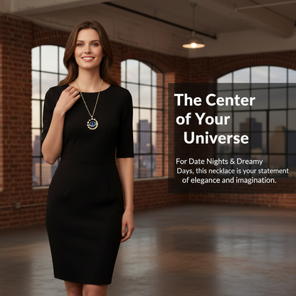 Starry Moon & Star Light Luxury Elegant Necklace
