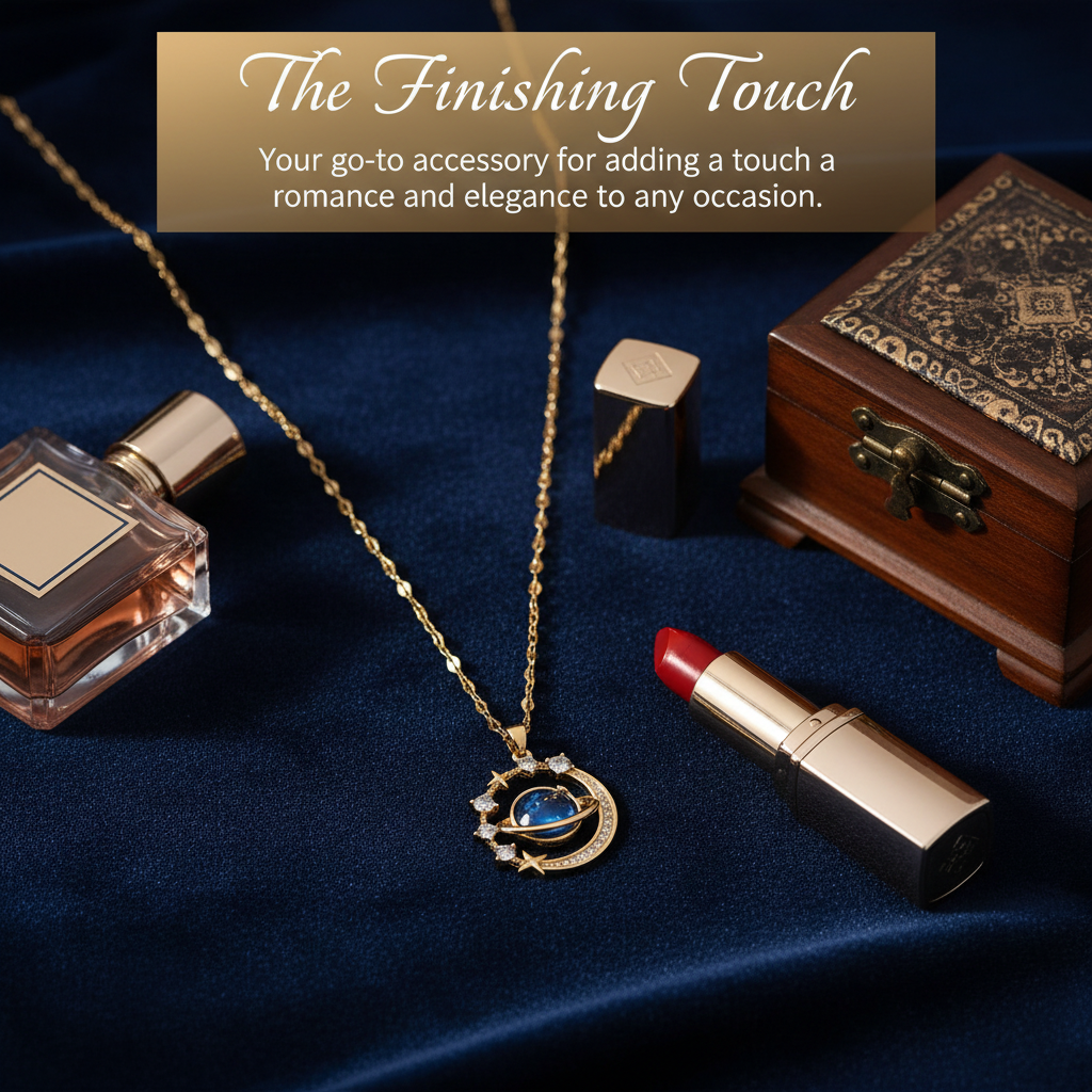 Starry Moon & Star Light Luxury Elegant Necklace
