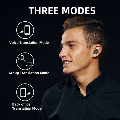 Bisnuf | BTM-223 Translation Earbuds 75 Languages & 136 Accents